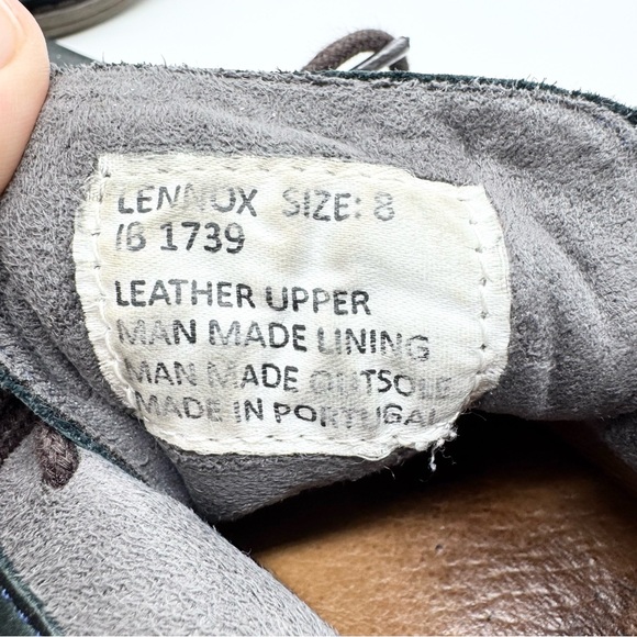 Miz Mooz Womens Lennox Lace-Up Bootie In Ocean Blue Leather Size 8 Minimalist - Picture 11 of 12